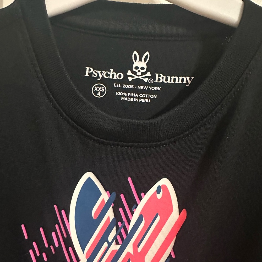 Psycho Bunny kids t-shirt size 4y Pre-Owned - Picture 4 of 4